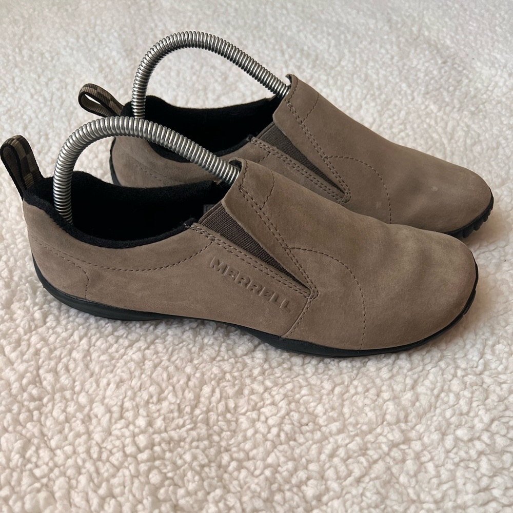 Merrell Women’s Taupe M-Connect Slip-On Suede Hiking Shoes